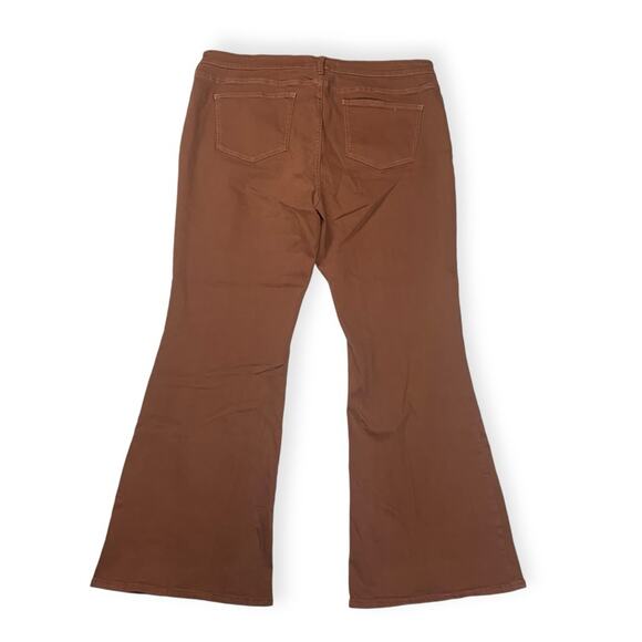 Pilcro women's 18 W bootcut jeans rust patch pocket anthropologie denim casual - Picture 3 of 12